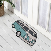 Welcome Weave Green Kombi Coir Doormat