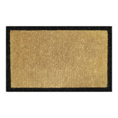 Welcome Weave Black Bordered Premium Hand-Loomed Coir Outdoor Doormat