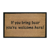 Welcome Weave Bring Beer Outdoor Doormat