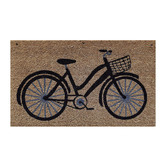 Welcome Weave Bicycle Outdoor Doormat