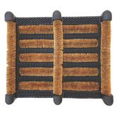 Welcome Weave Natural Rubber with Coir Boot Tray &amp; Scraper
