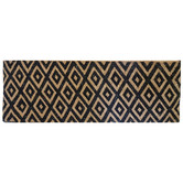 Welcome Weave Black Diamond Coconut Coir Doormat