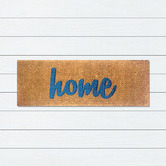 Welcome Weave Blue Home Coconut Coir Doormat