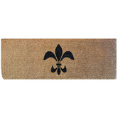 Welcome Weave Fleur de Lis Coconut Coir Doormat