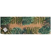 Welcome Weave Green Leaves Coconut Coir Doormat