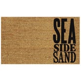 Welcome Weave Sea Side Sand PVC Backed Coconut Coir Doormat