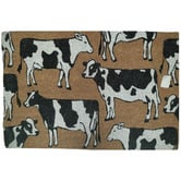 Welcome Weave Dairy Cows PVC Backed Coconut Coir Doormat