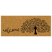 Welcome Weave Welcome Tree of Life PVC Backed Coconut Coir Doormat