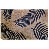 Welcome Weave Palm Fronds PVC Backed Coconut Coir Doormat