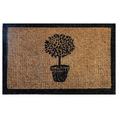 WelcomeWeave Topiary Tree Coconut Coir Doormat | Temple & Webster