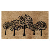 Welcome Weave Natural &amp; Black Lyra Doormat