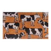 Welcome Weave Dairy Cows Coir Doormat