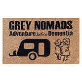 Welcome Weave Natural &amp; Black Evelyn Doormat