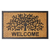 Welcome Weave Welcome Tree Coir &amp; Rubber Doormat