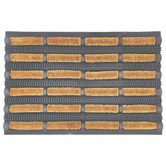 Welcome Weave Bottlebrush Coir &amp; Rubber Boot Scraper