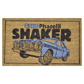 Welcome Weave Blue Shaker Coir Doormat