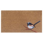 Welcome Weave Blue Wren Coir Doormat