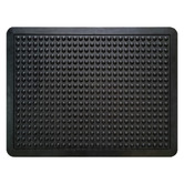 Welcome Weave Black Anti-Fatigue Rubber Doormat