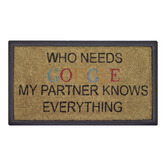 Welcome Weave Google Coconut Coir Doormat