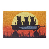 Welcome Weave Kittens Sun Coconut Coir Doormat