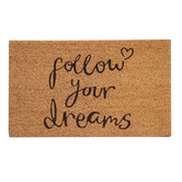Welcome Weave Follow Your Dreams Coconut Coir Doormat