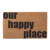 Welcome Weave Our Happy Place Coconut Coir Doormat