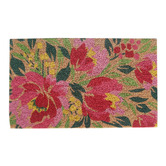 Welcome Weave 75cm Floral Coconut Coir Doormat