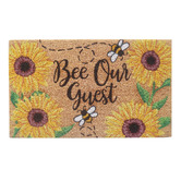 Welcome Weave Bee Our Guest Coconut Coir Doormat