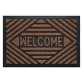Welcome Weave Black Welcome Coconut Coir Doormat