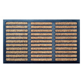 Welcome Weave Brush Rubber &amp; Coir Doormat