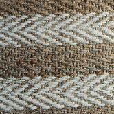 Welcome Weave Crizzle Tone Stripes Hand-Knotted Jute Doormat