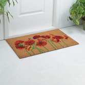 Welcome Weave Altheia Poppies Coir Doormat