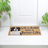 Welcome Weave Ruby Beagle Colie Coir Doormat