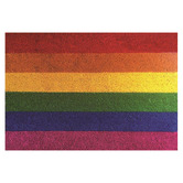 Welcome Weave Rainbow Coir Doormat