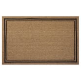 Welcome Weave Thin Double Border Coir Doormat