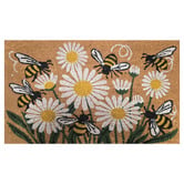 Welcome Weave Daisies &amp; Bees Coir Doormat