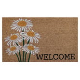 Welcome Weave Welcome Daisies Coir Doormat