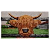Welcome Weave Highland Cow Coir Doormat