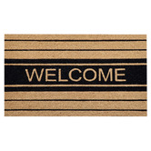 Welcome Weave Welcome Stripes Coir Doormat
