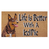 Welcome Weave Kelpie Coir Doormat