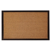 Welcome Weave Black Border Coir Doormat