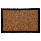 Welcome Weave Black Border Coir Doormat