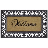 Welcome Weave Welcome Coir &amp; Rubber Doormat
