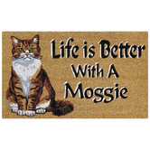 Welcome Weave Life is Better with a Moggie Coir Doormat