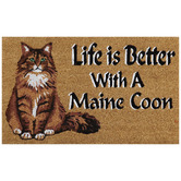 Welcome Weave Life is Better with a Maine Coon Coir Doormat
