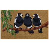 Welcome Weave Magpie Trio Coir Doormat