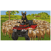 Welcome Weave Kelpie Farm Coir Doormat