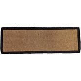 Welcome Weave Black Border Coir Doormat