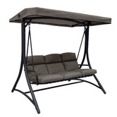 Hartman 3 Seater Opus Metal Outdoor Swing Chair | Temple & Webster