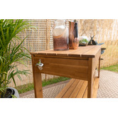 Hartman Malibu Wooden Outdoor Bar Table with Storage